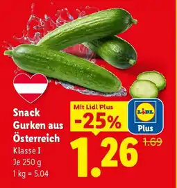 Lidl Snack Gurken aus Österreich Angebot
