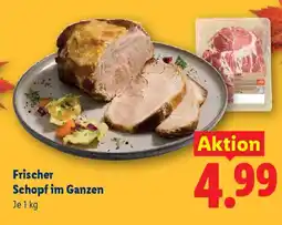 Lidl Frischer Schopf im Ganzen Angebot