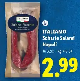 Lidl Itali amo Scharfe Salami Napoli Angebot