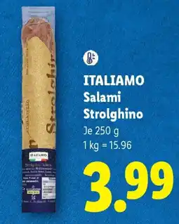 Lidl Italiamo Salami Strolghino Angebot