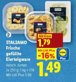 Lidl Italiamo Frische gefüllte Eierteigware Angebot