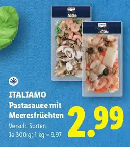 Lidl Italiamo Pastasauce mit Meeresfrüchten Angebot
