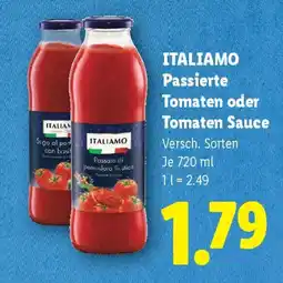Lidl Italiamo Passierte Tomaten oder Tomaten Sauce Angebot