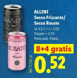 Lidl Allini Secco Frizzante/Secco Rosato Angebot