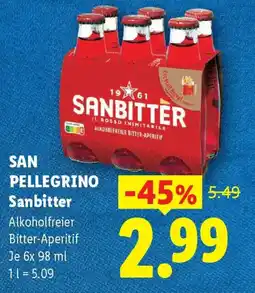 Lidl San Pellegrino Sanbitter Angebot