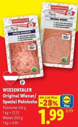 Lidl Wiesentaler Original Wiener / Spezial Polnische Angebot