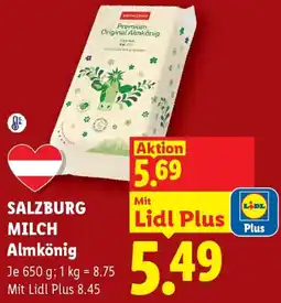 Lidl Salzburg Milch Almkönig Angebot