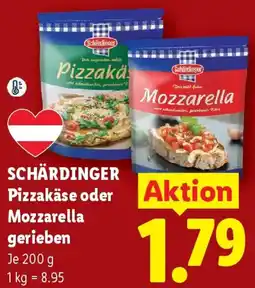 Lidl Schärdinger Pizzakäse oder Mozzarella gerieben Angebot