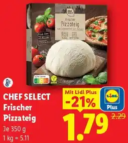 Lidl Chef Select Frischer Pizzateig Angebot