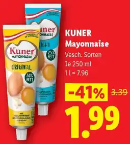Lidl Kuner Mayonnaise Angebot