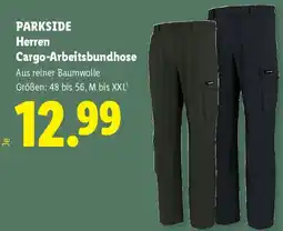 Lidl Parkside Herren Cargo-Arbeitsbundhose Angebot