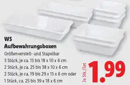 Lidl W5 Aufbewahrungsboxen Angebot
