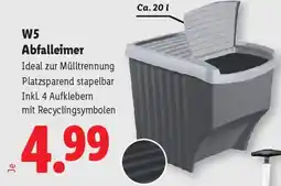 Lidl W5 Abfalleimer Angebot