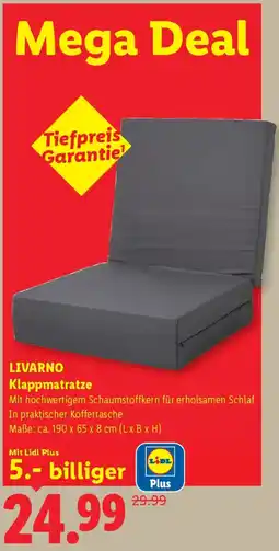 Lidl LIVARNO Klappmatratze Angebot