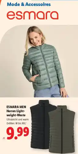 Lidl ESMARA MEN Herren Lightweight-Weste Angebot