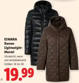 Lidl ESMARA Damen Lightweight Mantel Angebot