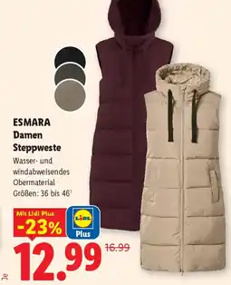 Lidl ESMARA Damen Steppweste Angebot