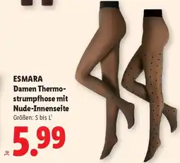 Lidl ESMARA Damen Thermostrumpfhose mit Nude-Innenseite Angebot