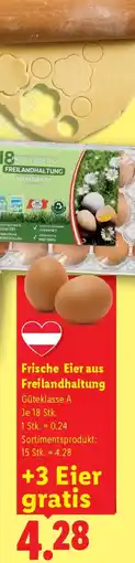 Lidl Frische Eier aus Freilandhaltung Angebot
