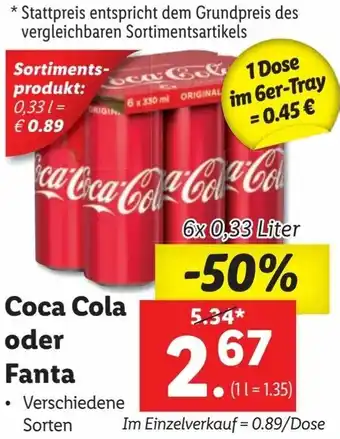 Lidl Coca Cola Oder Fanta Angebot