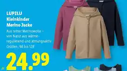 Lidl Lupilu Kleinkinder Merino Jacke Angebot