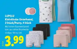 Lidl LUPILU Kleinkinder Unterhemd, 2 Stück/Panty, 4 Stück Angebot