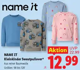 Lidl NAME IT Kleinkinder Sweatpullover Angebot