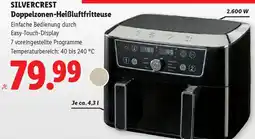 Lidl Silvercrest Doppelzonen-Heißluftfritteuse Angebot