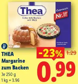Lidl Thea Margarine zum Backen Angebot