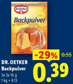 Lidl Dr. Oetker Backpulver Angebot