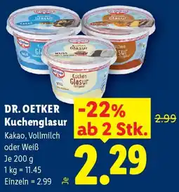 Lidl Dr. Oetker Kuchenglasur Angebot