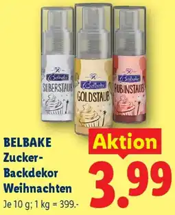 Lidl Belbake Zucker Backdekor Weihnachten Angebot