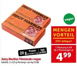Interspar Juicy Marbles Filetsteaks vegan Angebot
