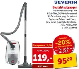 Interspar Severin Beutelstaubsauger Angebot
