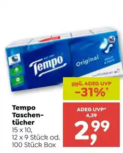 ADEG Tempo Taschentücher Angebot