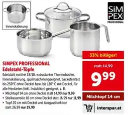 Interspar Simpex Professional Edelstahl-Töpfe Angebot