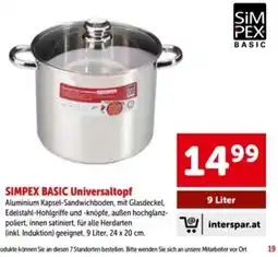 Interspar SIMPEX BASIC Universaltopf Angebot