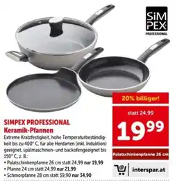 Interspar Simpex Professional Keramik-Pfannen Angebot