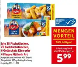 Interspar Iglo Fischstäbchen Angebot