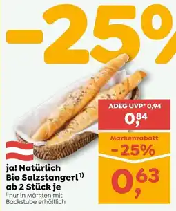 ADEG ja! Natürlich Bio Salzstangerl Angebot