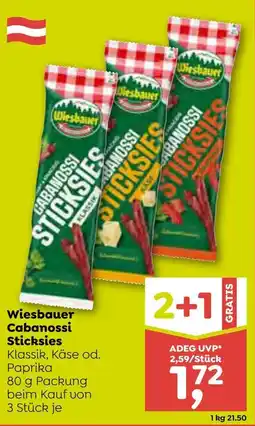 ADEG Wiesbauer Cabanossi Sticksies Angebot