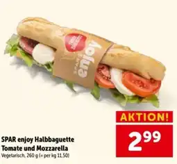 Interspar SPAR enjoy Halbbaguette Tomate und Mozzarella Angebot
