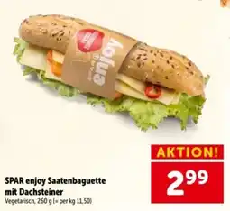 Interspar SPAR enjoy Saatenbaguette mit Dachsteiner Angebot