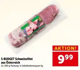 Interspar S-BUDGET Schweinsfilet Angebot