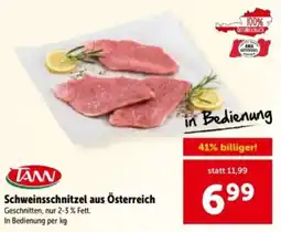 Interspar TANN Schweinsschnitzel aus Österreich Angebot