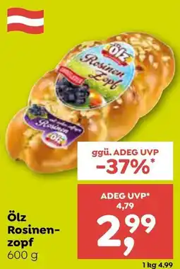 ADEG Ölz Rosinenzopf Angebot