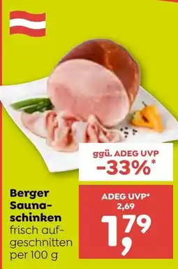 ADEG Berger Sauna-schinken Angebot