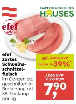 ADEG efef zartes Schweins-schnitzel-fleisch Angebot