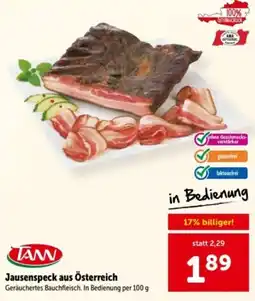 Interspar TANN Jausenspeck aus Österreich Angebot