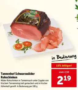 Interspar Tannenhof Schwarzwälder Rohschinken Angebot